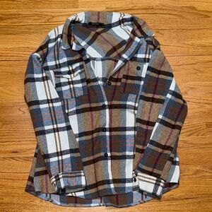 Plaid Button-Up Women's Top